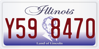 IL license plate Y598470