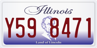 IL license plate Y598471
