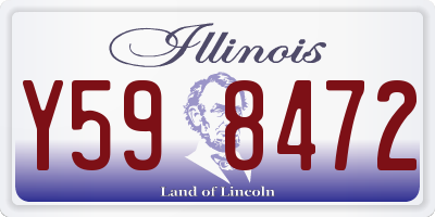 IL license plate Y598472