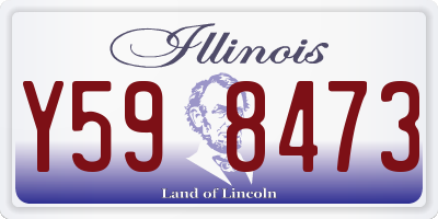IL license plate Y598473
