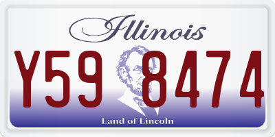 IL license plate Y598474