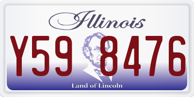IL license plate Y598476