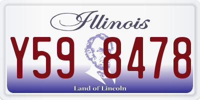 IL license plate Y598478