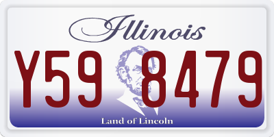 IL license plate Y598479