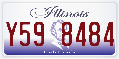 IL license plate Y598484