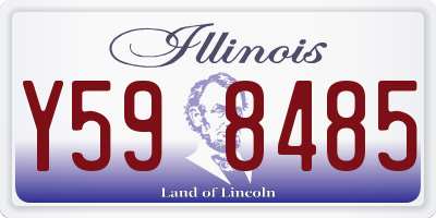 IL license plate Y598485