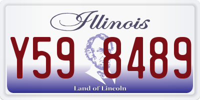 IL license plate Y598489