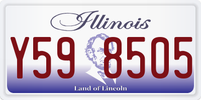 IL license plate Y598505