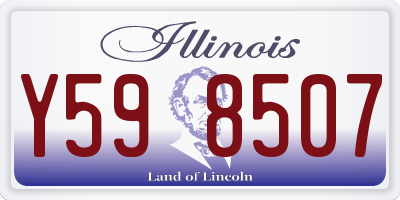 IL license plate Y598507
