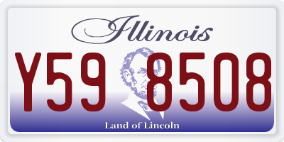 IL license plate Y598508