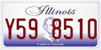IL license plate Y598510