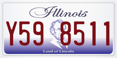 IL license plate Y598511