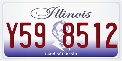 IL license plate Y598512