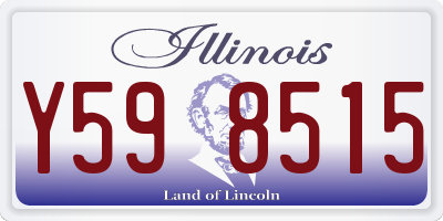 IL license plate Y598515