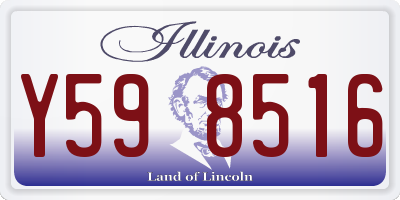 IL license plate Y598516
