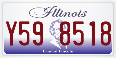 IL license plate Y598518