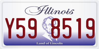 IL license plate Y598519