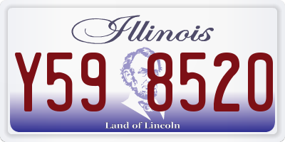 IL license plate Y598520