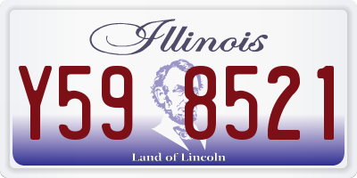 IL license plate Y598521