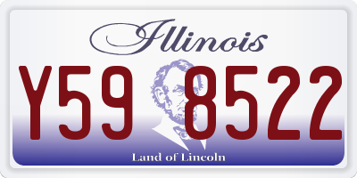 IL license plate Y598522