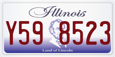 IL license plate Y598523