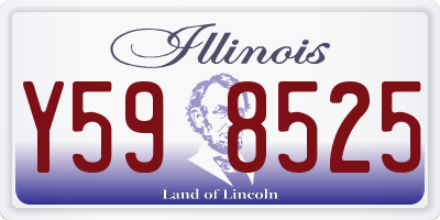 IL license plate Y598525