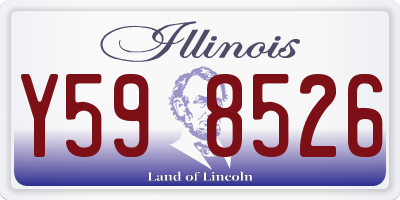 IL license plate Y598526