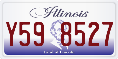 IL license plate Y598527