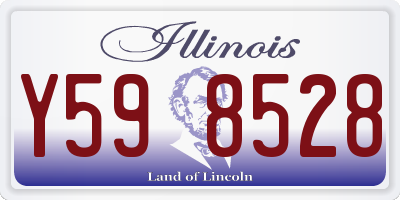 IL license plate Y598528