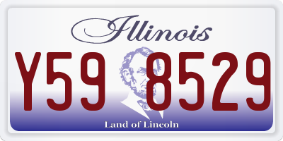 IL license plate Y598529