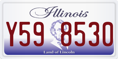 IL license plate Y598530