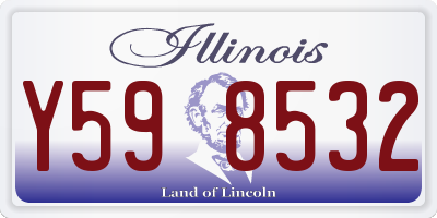 IL license plate Y598532