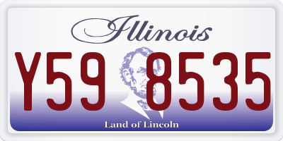 IL license plate Y598535