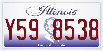 IL license plate Y598538