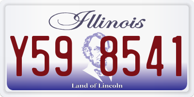 IL license plate Y598541