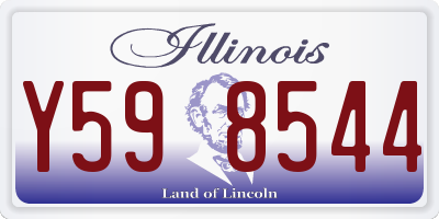 IL license plate Y598544