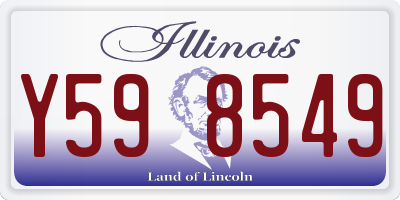 IL license plate Y598549