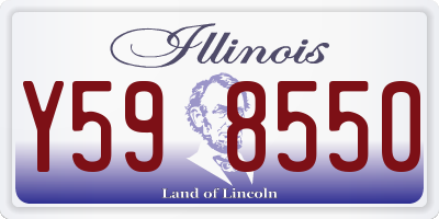 IL license plate Y598550