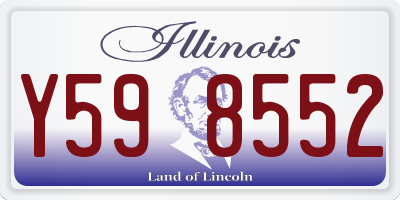 IL license plate Y598552