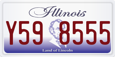 IL license plate Y598555