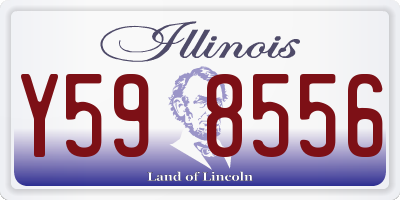 IL license plate Y598556