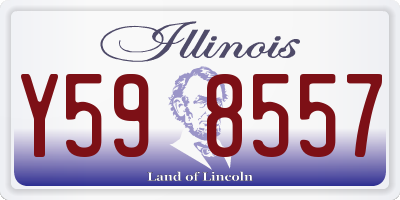 IL license plate Y598557