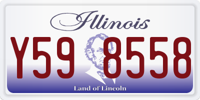 IL license plate Y598558