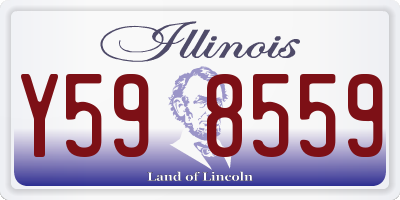 IL license plate Y598559
