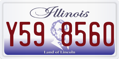 IL license plate Y598560