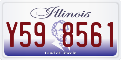 IL license plate Y598561
