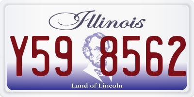 IL license plate Y598562