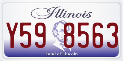 IL license plate Y598563