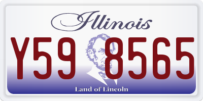 IL license plate Y598565