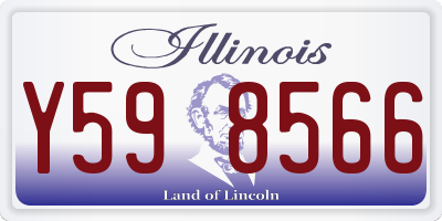 IL license plate Y598566